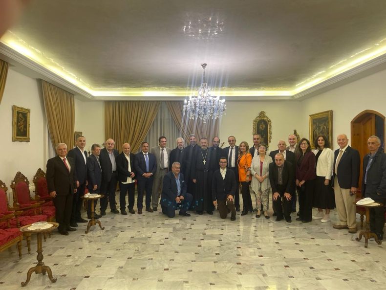 زيارة تهنئة الى رئيس عام الرهبنة الأنطونية الأباتي جوزف بو رعد ومجلس المدبرين في دير مار روكز الدكوانة.